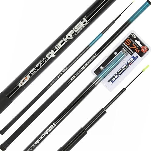 NGT Quickfish Combo Elasticated Stippe 5.7m (mit Montage und Hakenlöser) | Stipprute