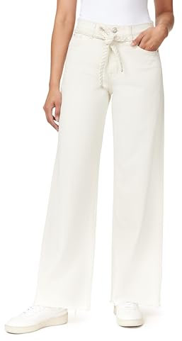 kensie Carla Jeans für Damen, hoher Bund, weites Bein, 81,3 cm Innennaht, Größen 36-40, Natürlich, 40