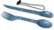 Ensemble cuillère et fourchette de camping 4 en 2, fourche, couteau et cuillère en plastique, ensemble d'ustensiles réutilisables pour boîte à déjeuner, équipement multifonction pour randonnée,