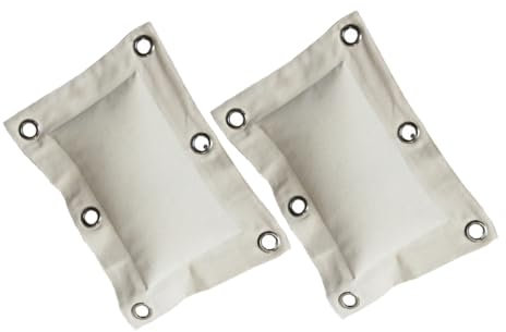 PAMINGONO Vensmute Boxsack Mit Reißverschluss Beige 2 Stück Sandsack Ziel Seesack Seesack Schwerer Boxsack Trainingsausrüstung Segeltuch Boxsack Krafttraining Sandsack Boxsack