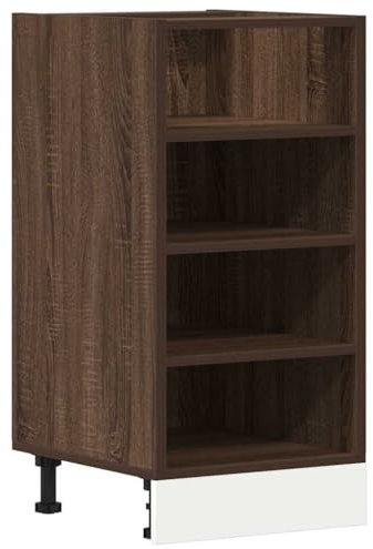 vidaXL Unterschrank Riga Braun Eichen-Optik 40x44,5x81,5 cm Holzwerkstoff
