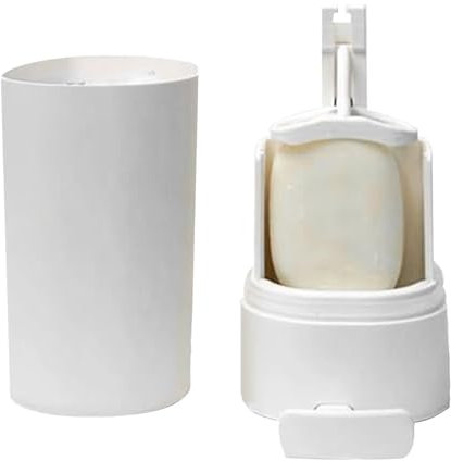 Genérico Rallador de Jabón, Dispensador Jabón Sólido, Molinillo Jabonera Pared, Blancos