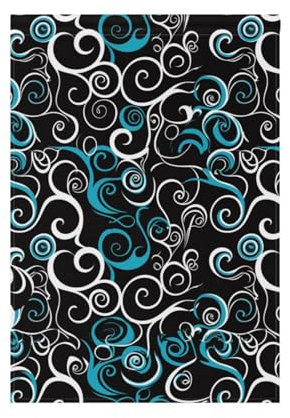 Bianco e Verde Linee Irregolari Giardino Bandiera Set Banner Pasqua per la decorazione del portico 28x40 double sided