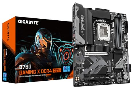 GIGABYTE B760 Gaming X DDR4 GEN5 Carte Mère – Prend en Charge Les processeurs Intel Core 14ᵉ génération, VRM 8+1+1 Phases, Jusqu’à 5333 MHz DDR4 (OC), 3xPCIe 4.0 M.2, LAN 2.5GbE, USB 3.2 Gen 2