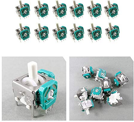 Lot de 12 joysticks analogiques de rechange pour manette Nintendo Gamecube