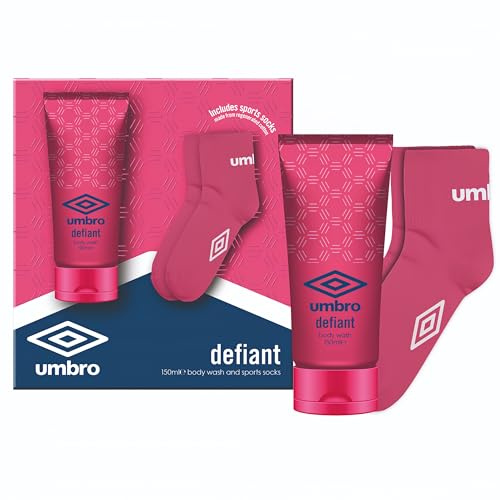 UMBRO 150ML BODY WASH DEFIANT & LADIES SOCKS