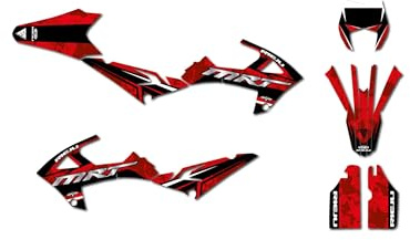 Rieju MRT 50 Wix Deko-Set für Motocross, anpassbar, Rot, Jahr: 2022 bis heute
