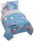 Jay Franco Disney Lilo & Stitch Paradise Dream Bettwäsche-Set, 5-teilig, inkl. wendbarer Bettdecke und Bettlaken, superweiche, lichtbeständige Mikrofaser, offizielles Disney-Produkt
