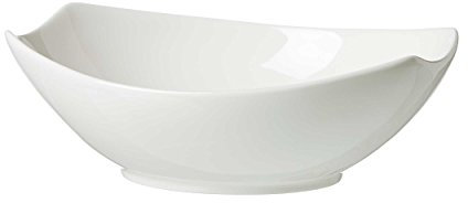 Ritzenhoff & Breker Juego de 2 Pequeños Cuencos ovalados - Porcelana Blanca - Alba