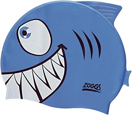 Zoggs Gorro de natación, Juventud Unisex, Tiburón, 6-14 Años