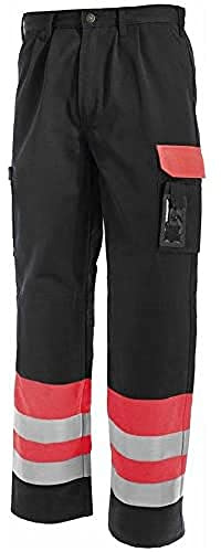Blaklader 15841860 Hose mit hoher Sichtbarkeit, Rot/Schwarz, grootte C154