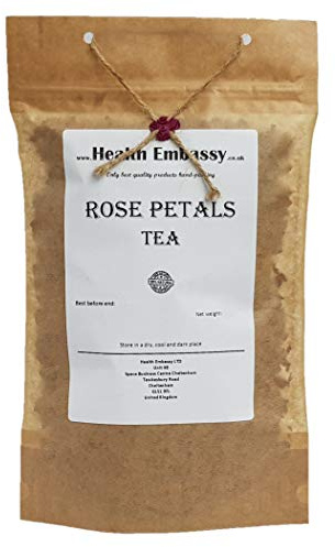 Health Embassy Rosenblütenblätter Tee | Rose Dried Petals Tea, 50g
