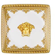 VERSACE COPPETTA QUADRA 12 CM BAROQUE BIANCO