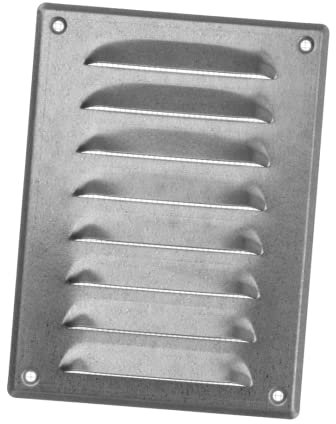 140x190mm Griglia di Ventilazione con Zanzariera - Griglie D'Aerazione in Metallo - Acciaio Zincato