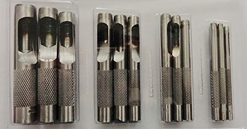 12 Locheisen 2,5-16 mm Lochmeißel Lochzange Locheisensatz Loch Eisen Satz Set