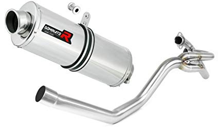 DOMINATOR XT 660 R Colector Lateral Escape Moto Deportivo Oval Silenciador Exhaust Racing Slip-on 2004 2005 2006 2007 2008 2009 2010 2011 2012 2013 2014 2015 2016