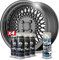 Pack Llantas Vinilo LIQUIDO Full Dip 4 Sprays Antracita Metalizado Brillo