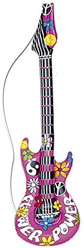 Das Kostümland Aufblasbare Hippie Gitarre - 105 cm