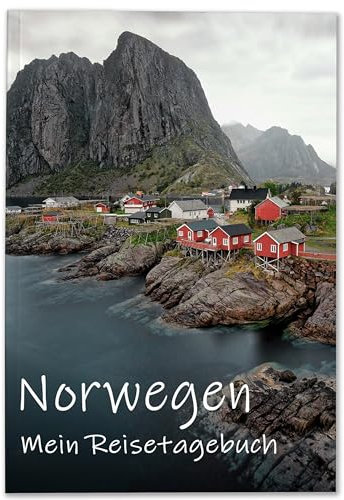 Calmondo Reisetagebuch Norwegen zum Ausfüllen | Tagebuch mit viel Abwechslung, spannenden Aufgaben, tollen Fotos uvm. | gestalte deinen individuellen Reiseführer für Skandinavien