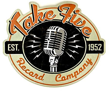 Signe en Métal Rétro Décoration de la Maison Vintage Plaque des Années 50 Panneau en Relief pour Caverne d'Hommes Garage Restaurant Hôtel Pub Bar Café