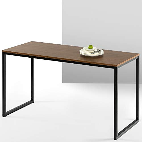Zinus Jennifer Table 140x61x74 cm - Metal and Wood modern studio desk - Computer Desk - Brown and Black