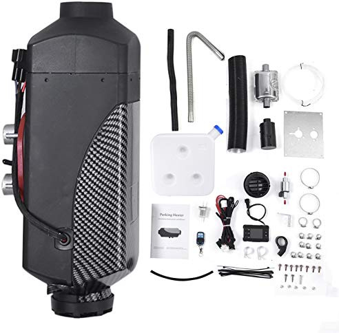 12V/24V 2KW Air Diesel Heater Parking Heater With Silencer Remote Control LCD Switch Parking Heater Fast Heating Fan Heater For Truck Boat Car Trailer Motorhomes Touring Car Campervans Caravans