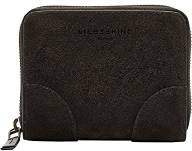Liebeskind Berlin Audre Suede Conny Geldbörse, Dark Chocolate, Medium (HxBxT 10.0cm x12.5cm x2.0cm)