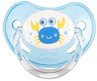 Canpol Babyschnuller für Babys, Silikon, 0-6 Monate, Blau