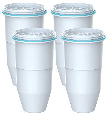 Waterspecialist ZR-017 Replacement Filters, Compatible with ZeroWater ZR-017 Pitchers and Dispensers (Pack of 4)