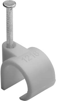 Grapas Para Cable Ø 12 A 16 Mm Gris Bolsa De 25
