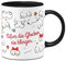 Tassenbrennerei Original - Busen Weihnachtstasse mit Spruch Süßer die Glocken nie klingen (Rundumdruck) - Tasse, Kaffeetasse lustig (Schwarz)
