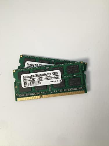 Samsung 3rd 2x8GB Kit DDR3 1600MHz SO-Dimm PC3L-12800S 2Rx8 1,35V 204pin
