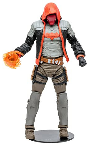 McFarlane Toys Age 12+, DC Gaming 7-inch Red Hood Action Figure with 22 Moving Parts, Collectible DC Batman Arkham Knight Figure with Stand Base and Unique Collectible Character Card – Ages 12+