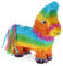 Relaxdays Pinata, Esel, Lama, Geburtstag, zum Aufhängen, Mädchen & Jungen, HBT 38 x 35 x 12 cm, Regenbogen, Kinder, bunt, 10042836