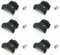 6 Pcs Shifter Cable Holder Clip Road Bike Anti Friction Bottom Bracket Tube Housing Routing Guide Slot Clip with Screws for Front Rear Shifter Brake Guiding Road Bike