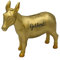 Geschenkestadl Spardose Goldesel Sparbüchse Esel Gold, B:20cm H:18,5cm T:7,5cm, 3053937