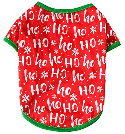 Tonsee Accessoire Hundepullover Sweater Haustier Hund Pullover Bedruckte Weihnachts-Teddy-Kleidung für Haustiere, Katzen, Hunde Hundebekleidung Softshell