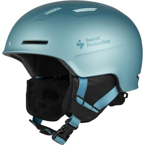 Sweet Protection Junior Winder Blau - Schlanker komfortabler Kinder Skihelm, Größe XS-S - Farbe Glacier Blue Metallic
