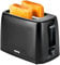GEEPAS 2 Slice Toaster | 6 Browning Levels with Cancel Function | For Thin Small Bread Slice, Removable Crumb Tray Cool Touch Housing High Lift | Space-Saving Design | 1 Yr Warranty 650W Black