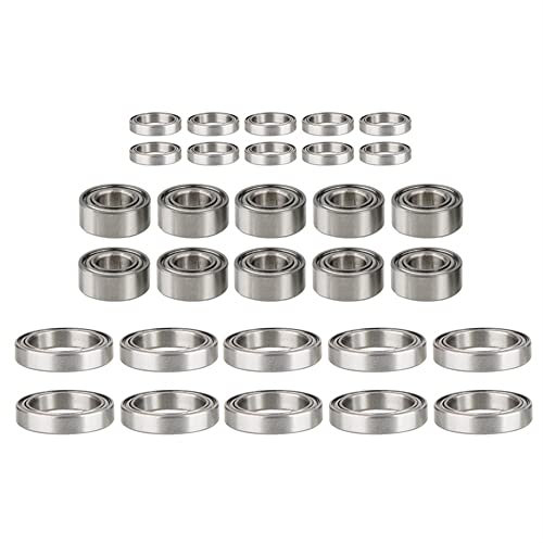 KLAPR 30 Stück Metall Stahl Kugellager Set für ZD Racing DBX-10 DBX10 10421-S 9102 1/10 RC Auto Ersatzteile Zubehör