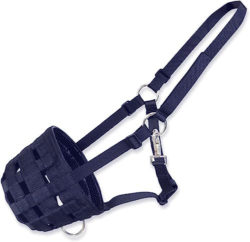 Musara Nylon Kunststoff Horses-003 – BLU-206 – Pony, maximaler Komfort und Kontrolle, Anpassung der Fütterung, für das Wohlbefinden Ihres Pferdes
