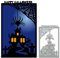 LZBRDY Rechteckiger Rahmen Happy Halloween Spinne Spinnennetz Schloss Vogelscheuche Prägung Metall Stanzformen für Kartenherstellung Scrapbooking Halloween Weihnachten Handwerk Stanzschablone