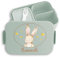 Kinder Bento Box Midi Lunchbox für Mepal Bentobox - Hasen - Hasenkopf Süßer Hase Langohr - 900 ml - Sage Grün - brotdose mädchen kindergarten bunny vesperdose jausendose schule rabbit