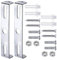 2 Set 110mm Ceiling Light Plate Kit Ceiling Lighting Bracket with Screws Accessories Lighting Fixture Ceiling Plate Bracket for Chandelier Lighting Home Office Silver