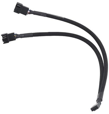 ulafbwur PVC 27cm 4Pin PWM Splitter Adaptador Cable de alimentación para ordenador CPU Case Cooler Fan