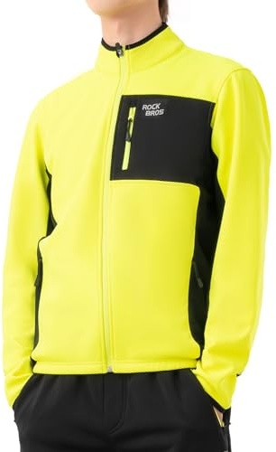 ROCKBROS Winter Fahrradjacke Herren Winddicht Warm Wanderjacke Atmungsaktiv für Laufen, Wandern, Radfahren, Joggen, Outdoor