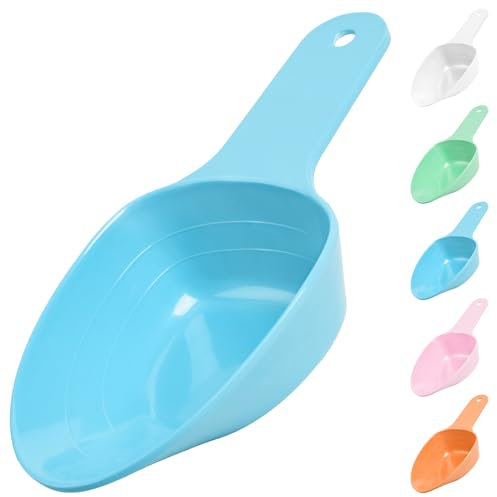FURMYLOVE Dog Food Scoop-Melamine Pet Food Measuring Cup - 1 Cup 1/2 Cup 1/4 Cup Dog Cat Bird and Rabbit Food Feeding Scoop Dishwasher Safe -Blue