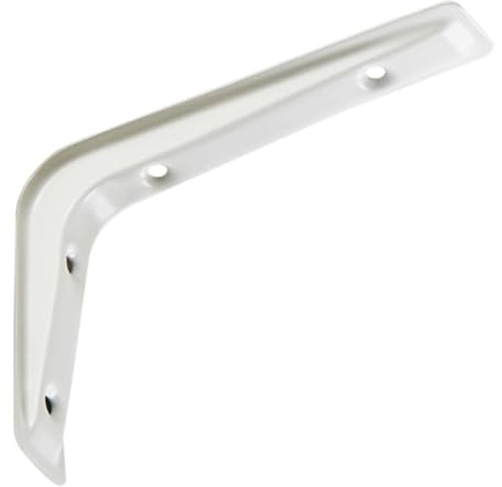 SOTECH Regalkonsole RK15 weiß 121 x 83 mm | Regalwinkel Regalträger Wandkonsole Regalhalter Konsole Winkel Regalhalterung