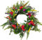 Corona, corona di fiori selvatici estivi, corone primaverili decorative, attraente corona di porte artificiali, corona di foglie verdi durevoli, corone di fiori misti polivale