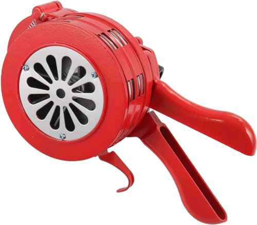 HaTur Sirène Manuelle Alarme manivelle Portable Alarme Sirène d'alarme de sécurité d'urgence Sirène de Raid aérien 110 DB